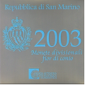 San Marino Euro set BU + 5-Euro-Silbermünze 2003