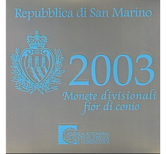 San Marino Euro set BU + 5-Euro-Silbermünze 2003