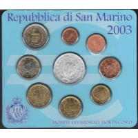 San Marino Euro set BU + 5-Euro-Silbermünze 2003