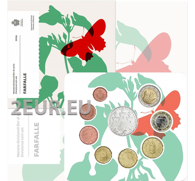 San Marino Euro set BU + 5-Euro-Silbermünze 2024