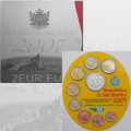San Marino Euro set BU + 5-Euro-Silbermünze 2007