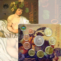 San Marino Euro set BU + 5-Euro-Silbermünze 2010