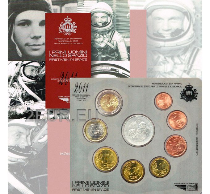 San Marino Euro set BU + 5-Euro-Silbermünze 2011