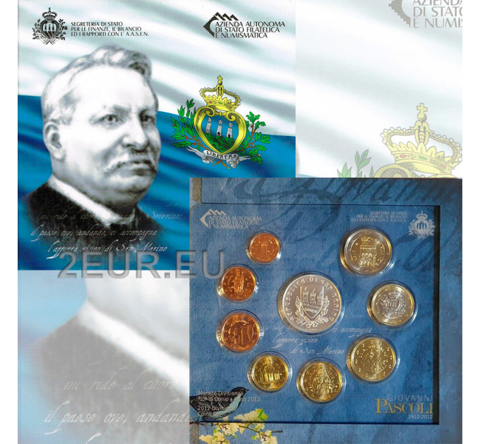 San Marino Euro set BU + 5-Euro-Silbermünze 2012