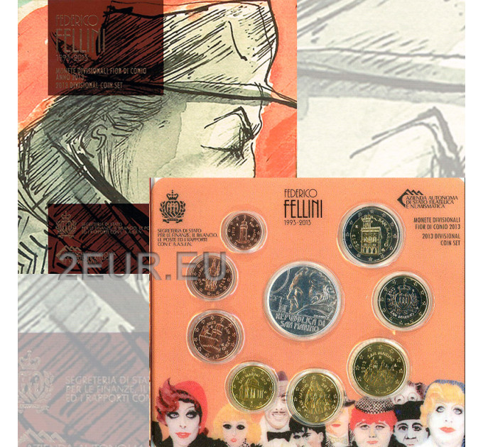 San Marino Euro set BU + 5-Euro-Silbermünze 2013