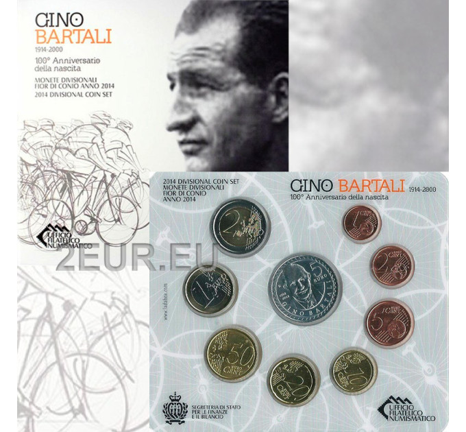 San Marino Euro set BU + 5-Euro-Silbermünze 2014