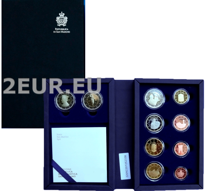 San Marino Euro set proof 2022 