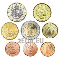 San Marino Euro-Münzsatz UNC 2009