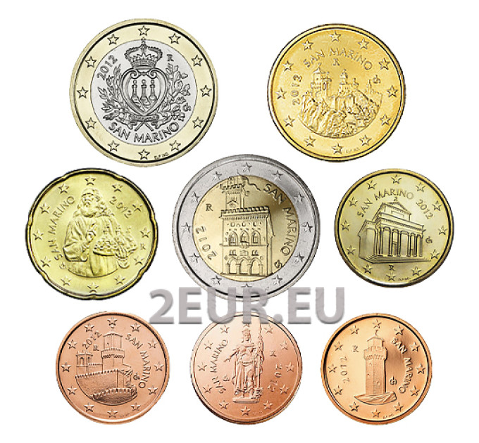 San Marino Euro-Münzsatz UNC 2012