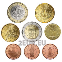 San Marino Euro-Münzsatz UNC 2013