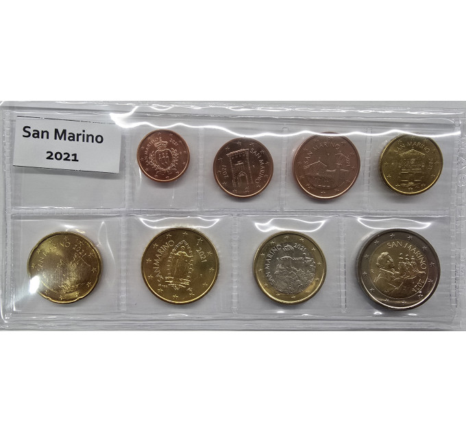 San Marino Euro-Münzsatz UNC 2021