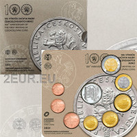 Slowakei Euro-Münzsatz BU 2021 - 100 Jahre erste Münzprägung