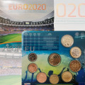 Slowakei Euro-Münzsatz BU 2021 - Championnat d'Europe de l'UEFA - Euro 2020