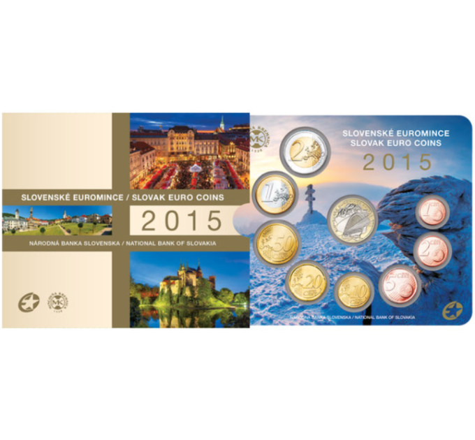 Slowakei Euro-Münzsatz BU 2015 - Slowakische Euromünzen 2015