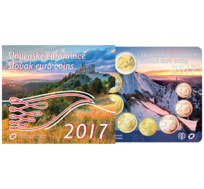 Slowakei Euro-Münzsatz BU 2017 - Slowakische Euromünzen 2017