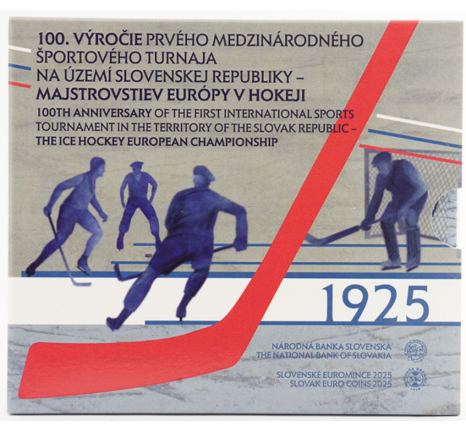 Slowakei Euro-Münzsatz BU 2025 - Eishockey-Europameisterschaft