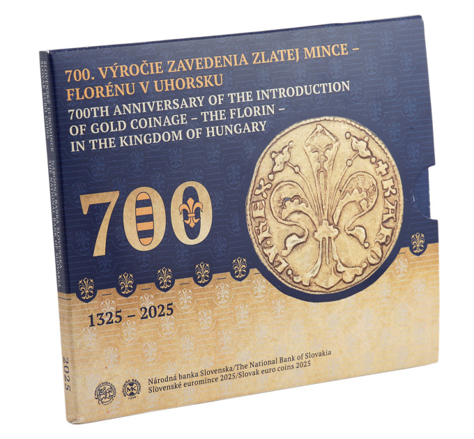 Slowakei Euro-Münzsatz BU 2025 - 700. Jahrestag der Einführung der Goldmünze – des Florin