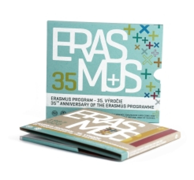 Slowakei Euro-Münzsatz BU 2022 - 35 Jahre Erasmus-Programm