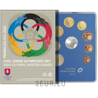 Slowakei Euro set proof 2022 - Olympische Winterspiele – Peking 2022