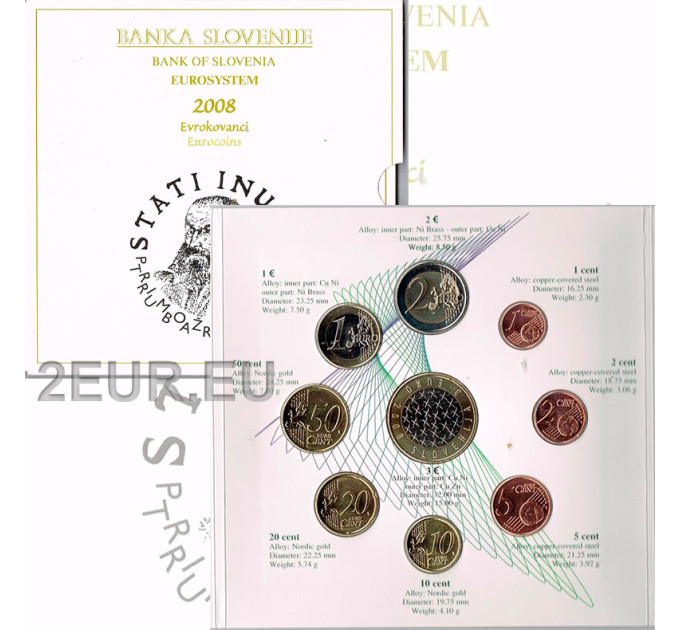 Slowenien Euro set BU 2008