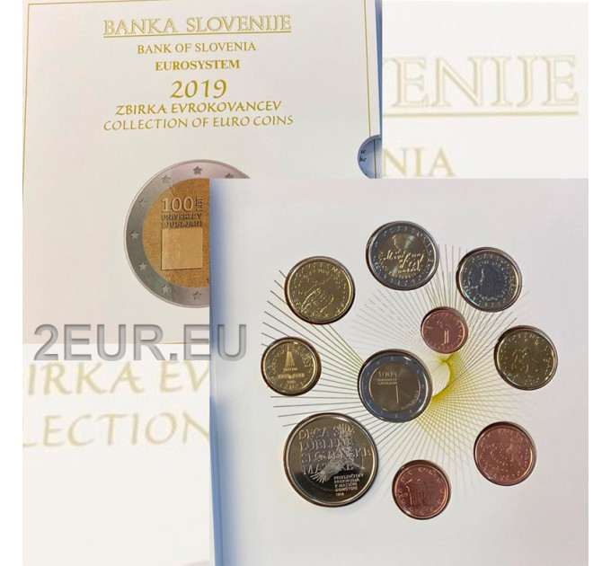 Slowenien Euro set BU 2019