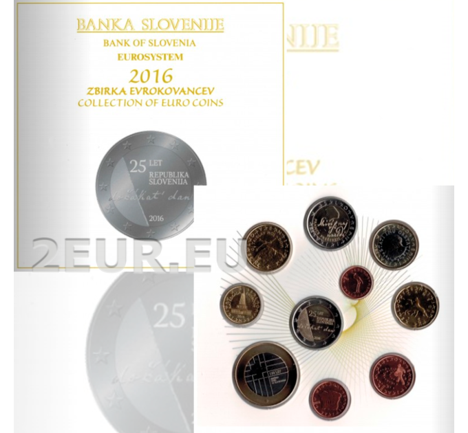 Slowenien Euro set BU 2016