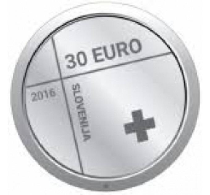Slowenien 30 Euro Silber Proof 2016 – 150. Jahrestag des Roten Kreuzes in Slowenien