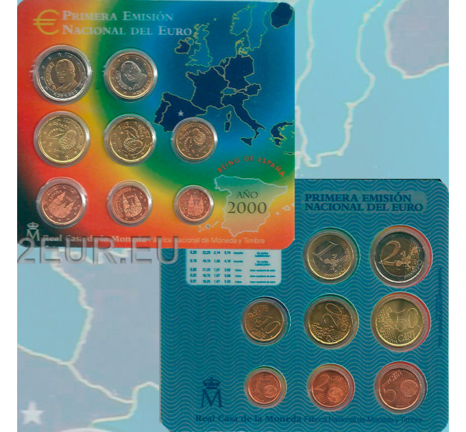Spanien Euro Set BU 2000