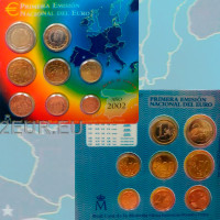 Spanien Euro Set BU 2002