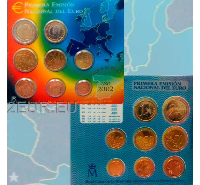 Spanien Euro Set BU 2002