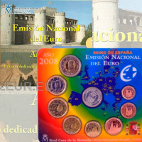 Spanien Euro Set BU 2008 - Aragonien