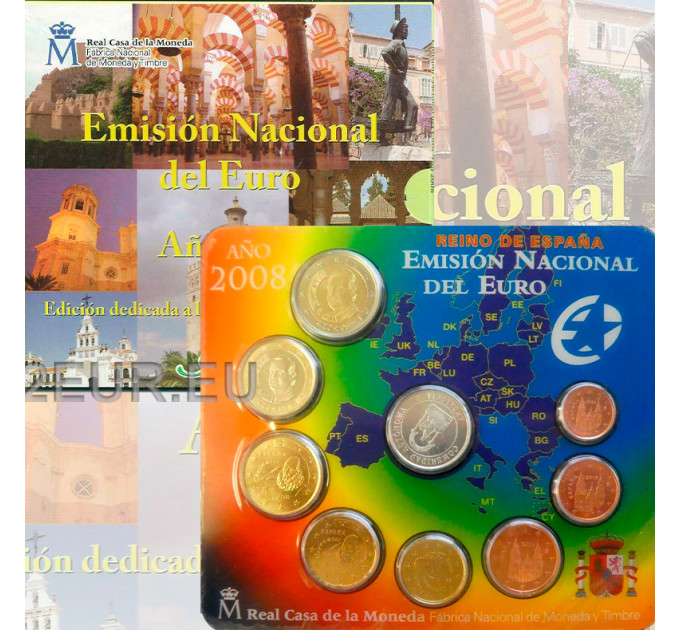 Spanien Euro Set BU 2008 - Andalusien
