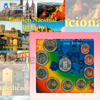 Spanien Euro Set BU 2010 - Kastilien und Leon
