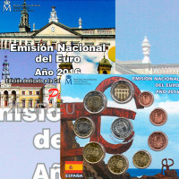 Spanien Euro Set BU 2016 - Baskenland