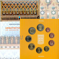 Spanien Euro Set BU 2020 - Mudejar-Architektur von Aragon