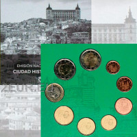 Spanien Euro Set BU 2021 - Historische Stadt Toledo