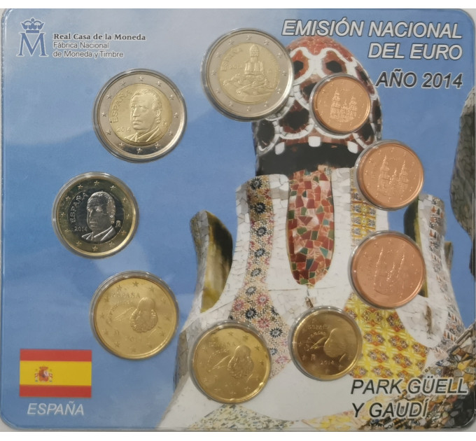 Spanien Euro Set BU 2014