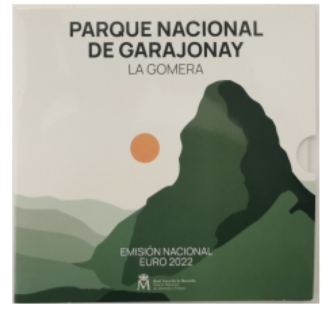 Spanien Euro Set BU 2022 - Garajonay-Nationalpark