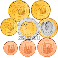 Spanien Euro set UNC 1999