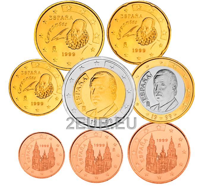 Spanien Euro set UNC 1999