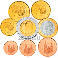 Spanien Euro set UNC 2000