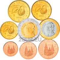 Spanien Euro set UNC 2002