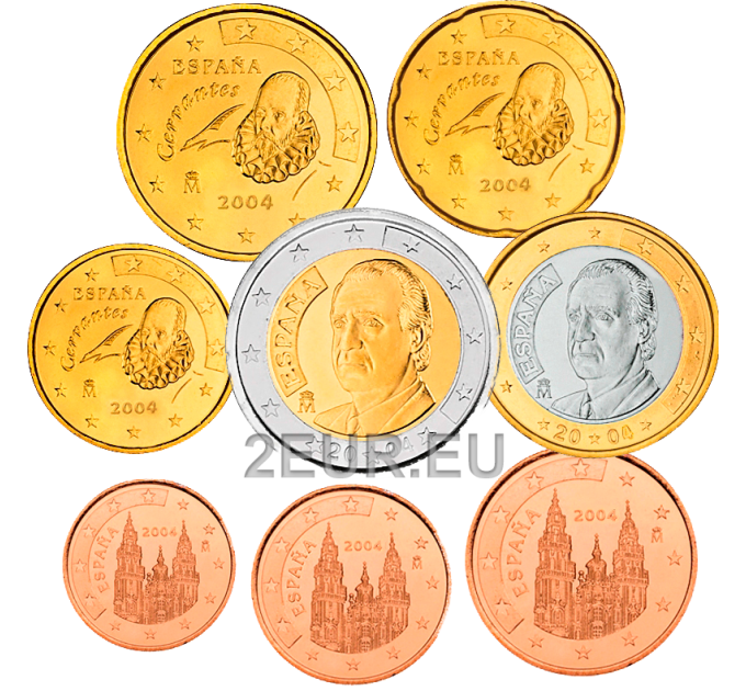 Spanien Euro set UNC 2004