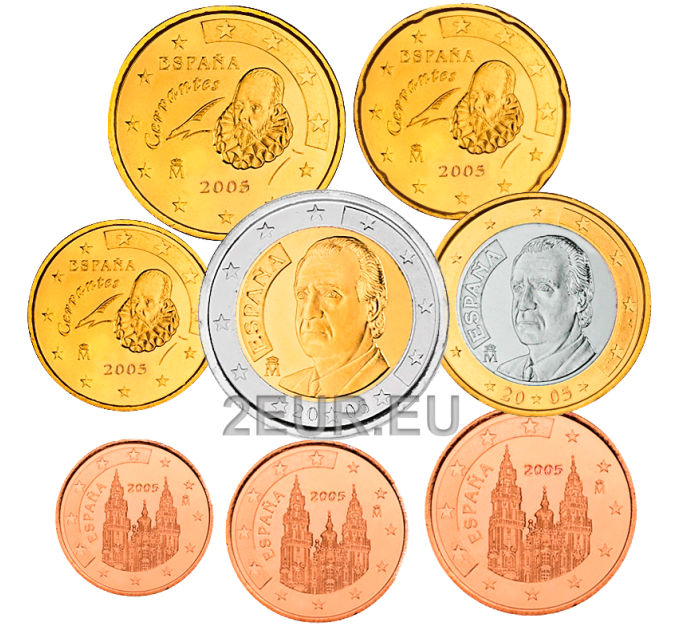 Spanien Euro set UNC 2005