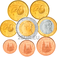 Spanien Euro set UNC 2007