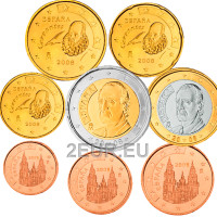 Spanien Euro set UNC 2008