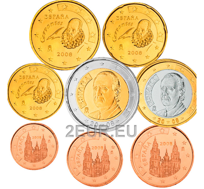 Spanien Euro set UNC 2008