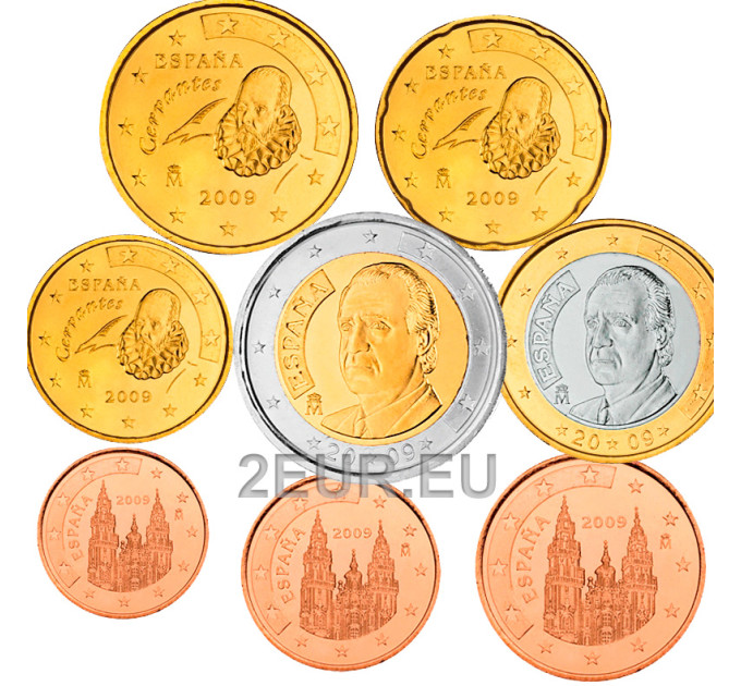 Spanien Euro set UNC 2009
