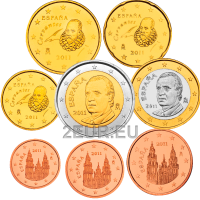 Spanien Euro set UNC 2011