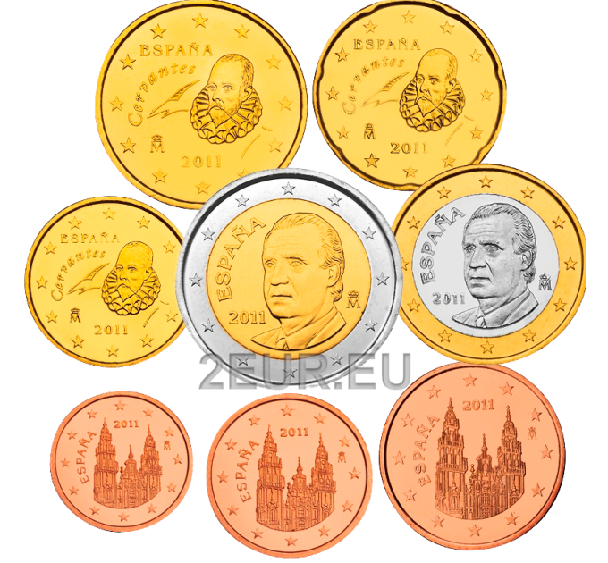 Spanien Euro set UNC 2011
